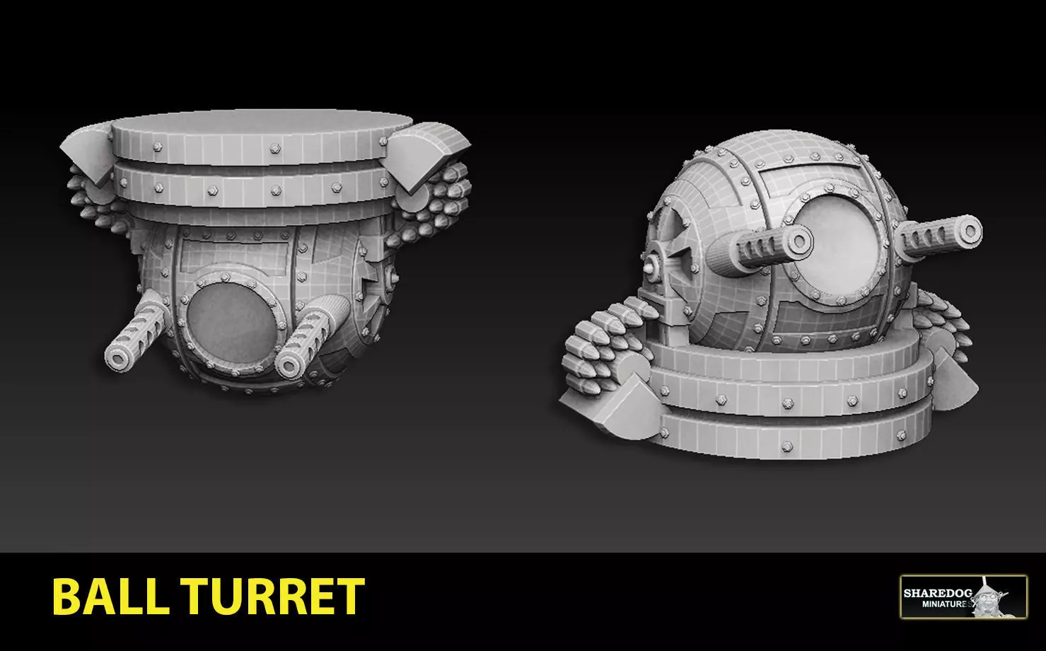 Ball Turret 3D print model_0