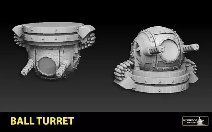 Ball Turret 3D print model