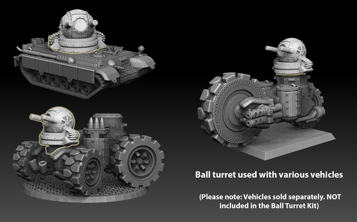 Ball Turret 3D print model_18