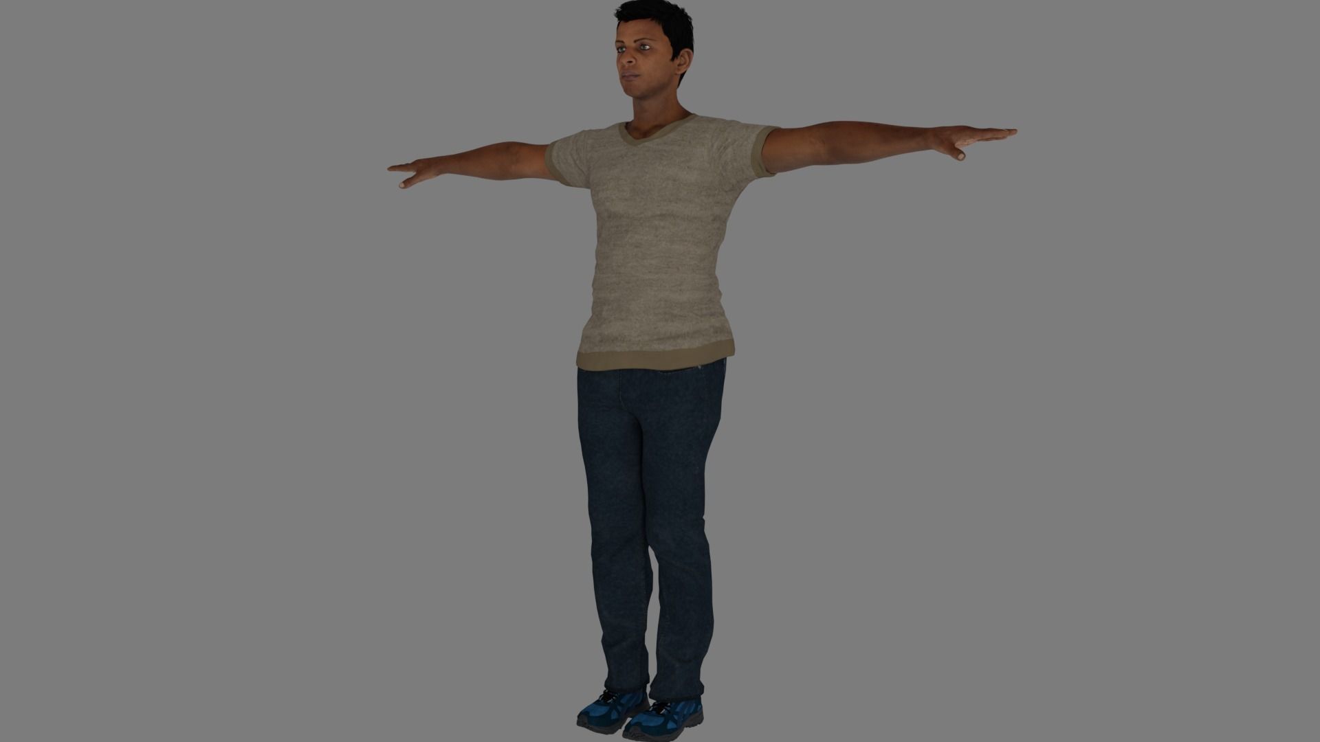 Rigged Male Character 20 3D model_13