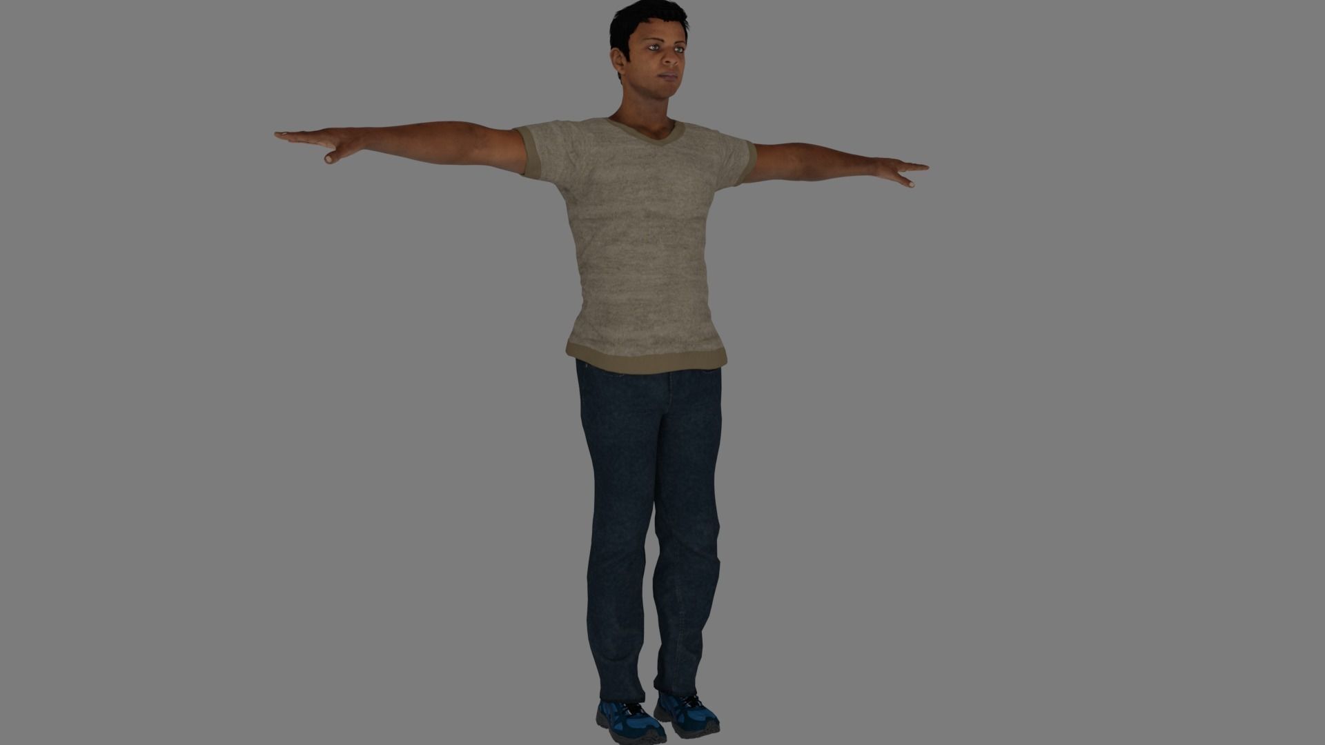 Rigged Male Character 20 3D model_2