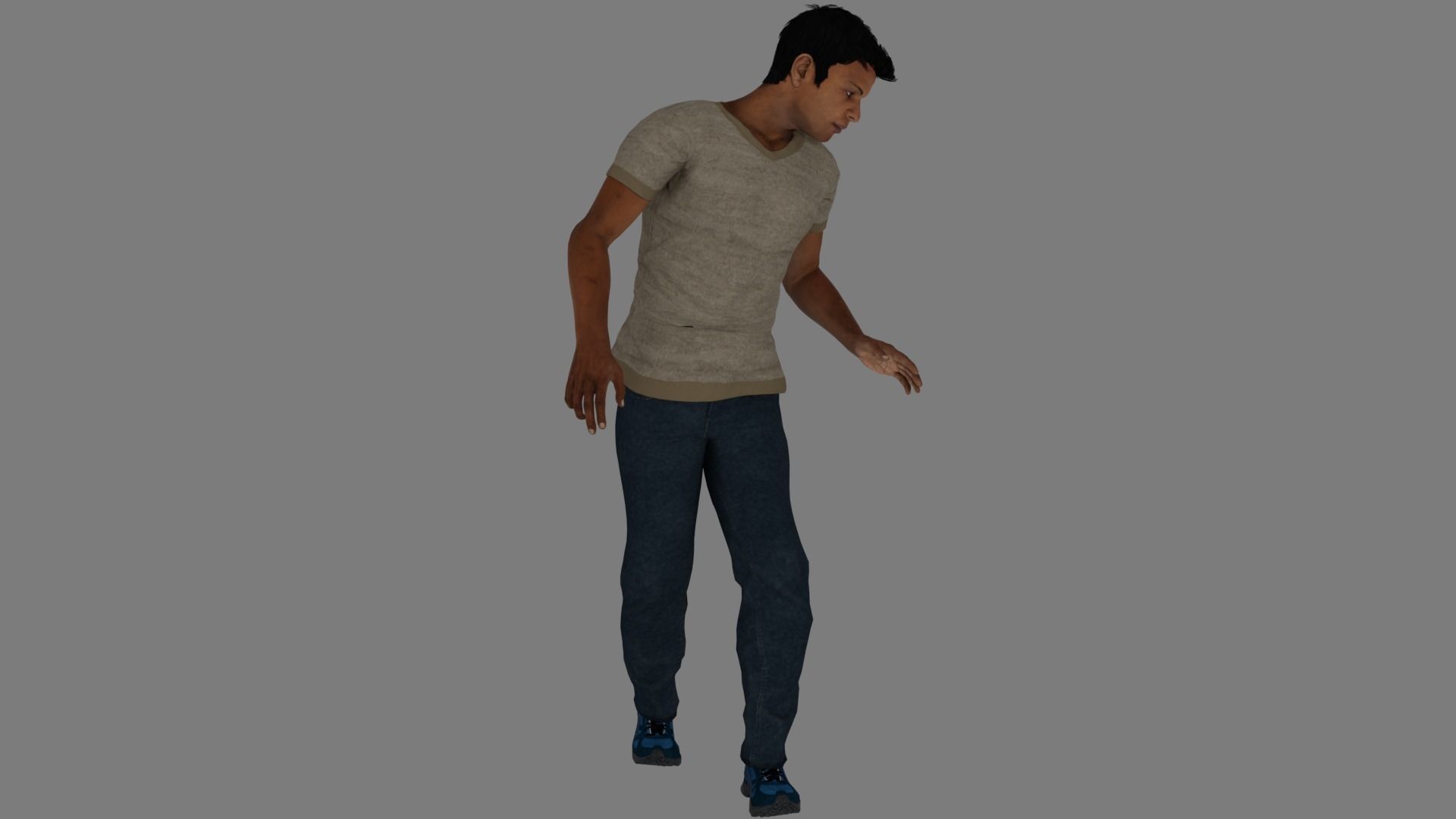 Rigged Male Character 20 3D model_20