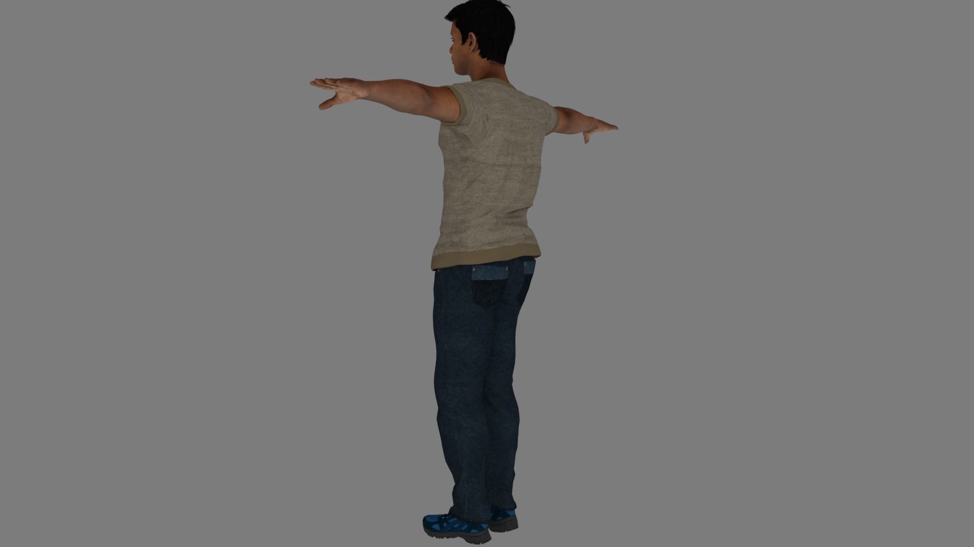 Rigged Male Character 20 3D model_10