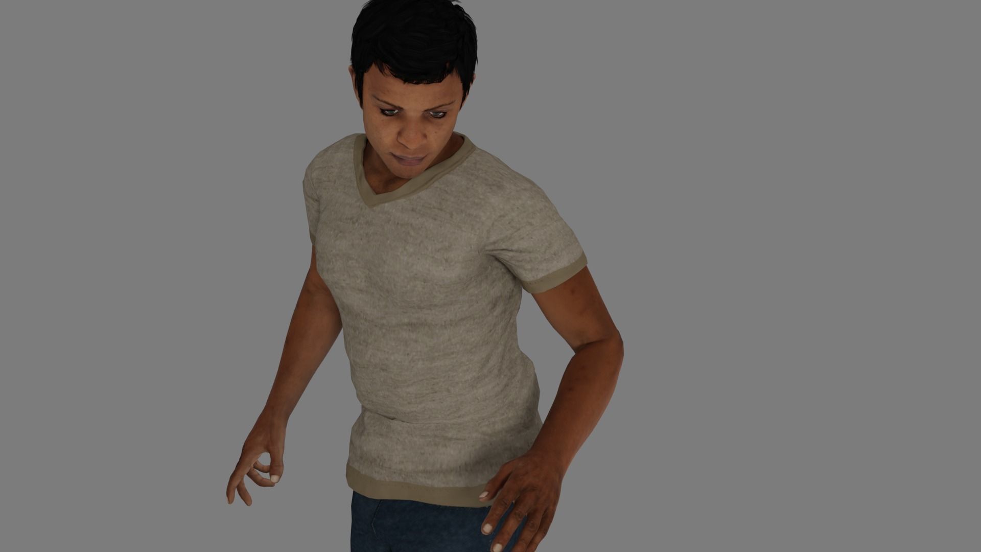Rigged Male Character 20 3D model_8