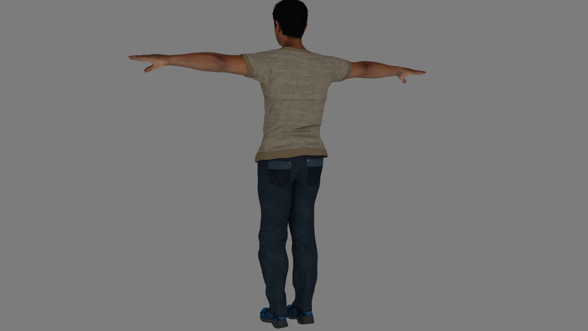 Rigged Male Character 20 3D model_9