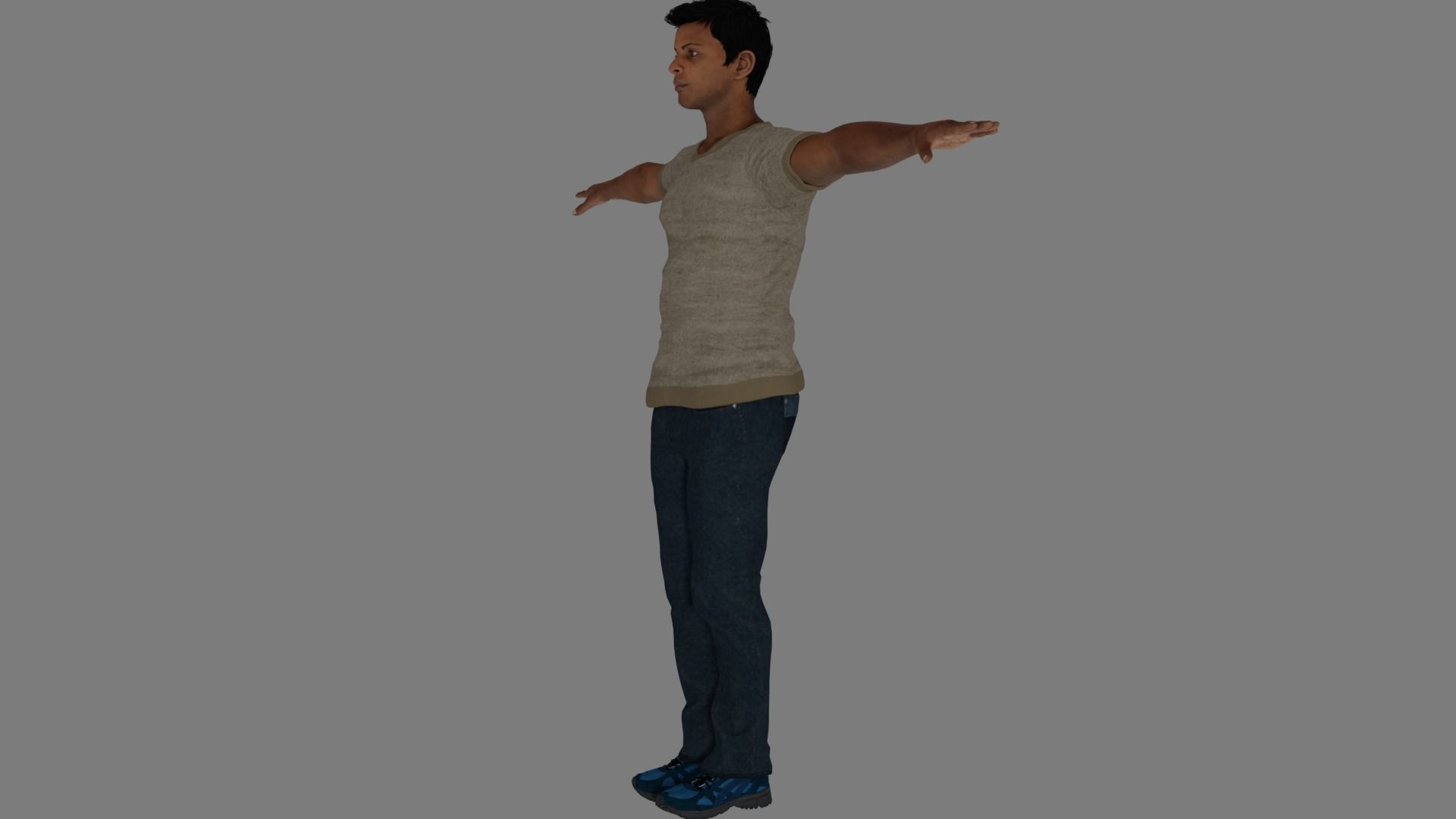 Rigged Male Character 20 3D model_12