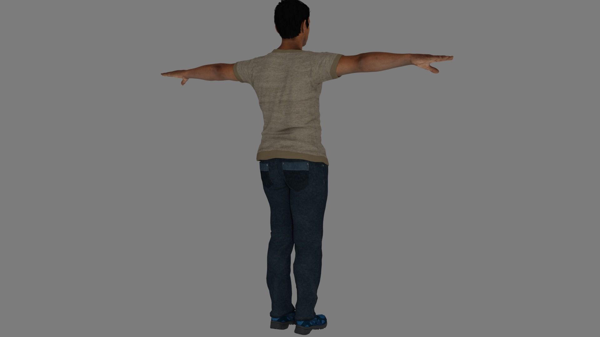 Rigged Male Character 20 3D model_6