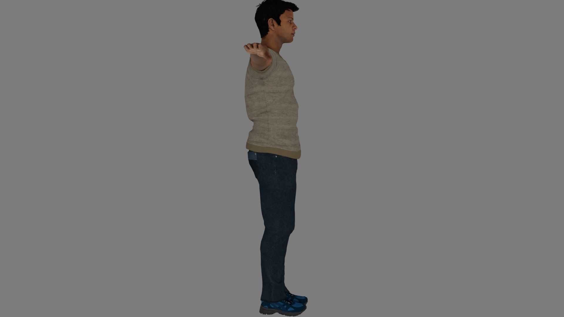 Rigged Male Character 20 3D model_4