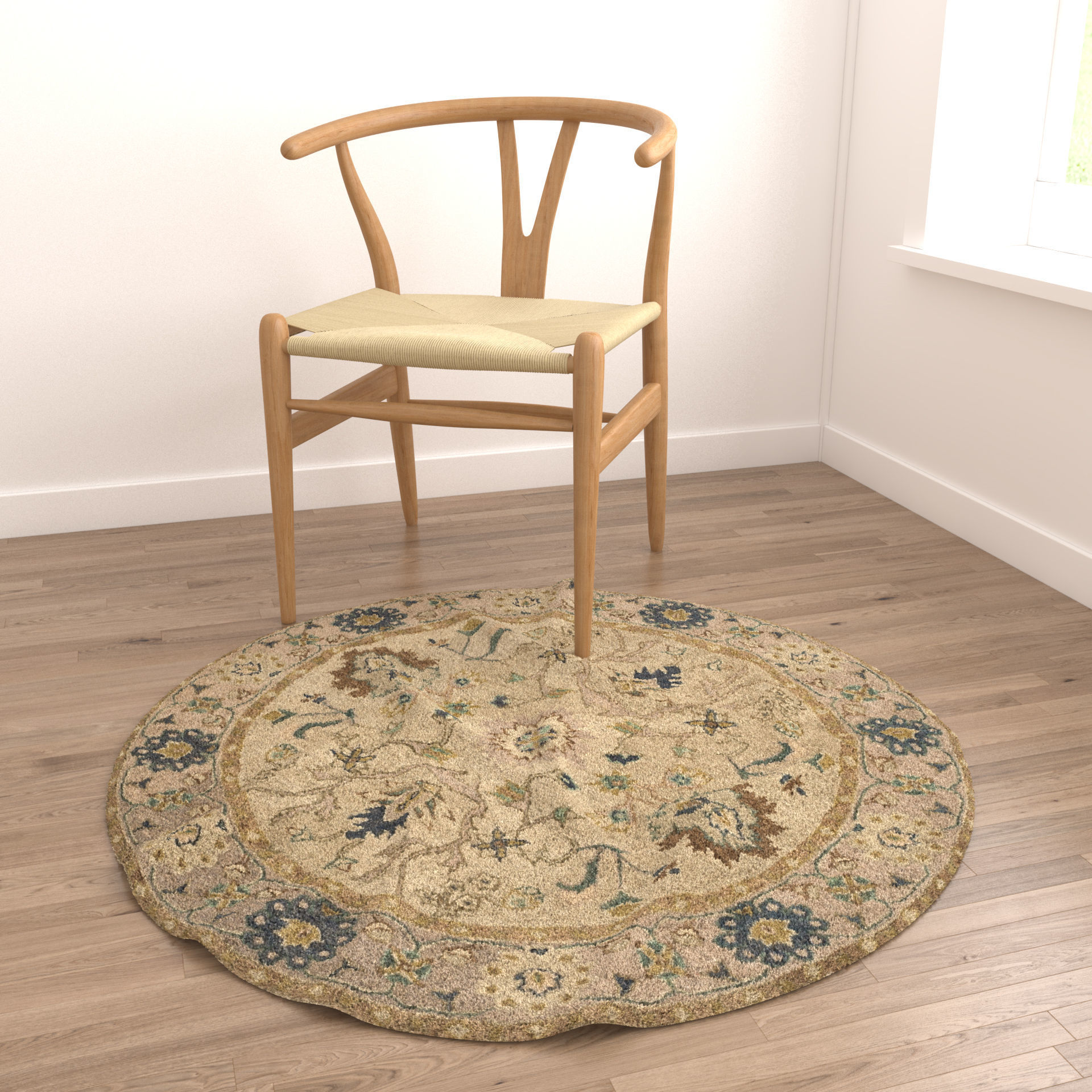 Rugs No 58 Low-poly 3D model_7