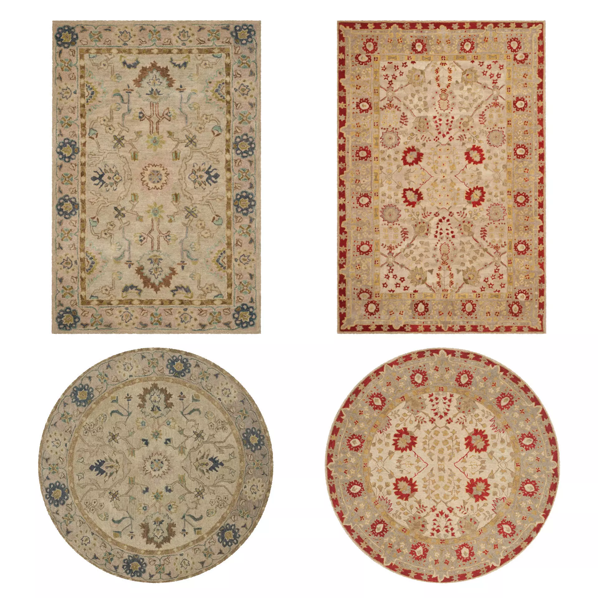Rugs No 58 Low-poly 3D model_0
