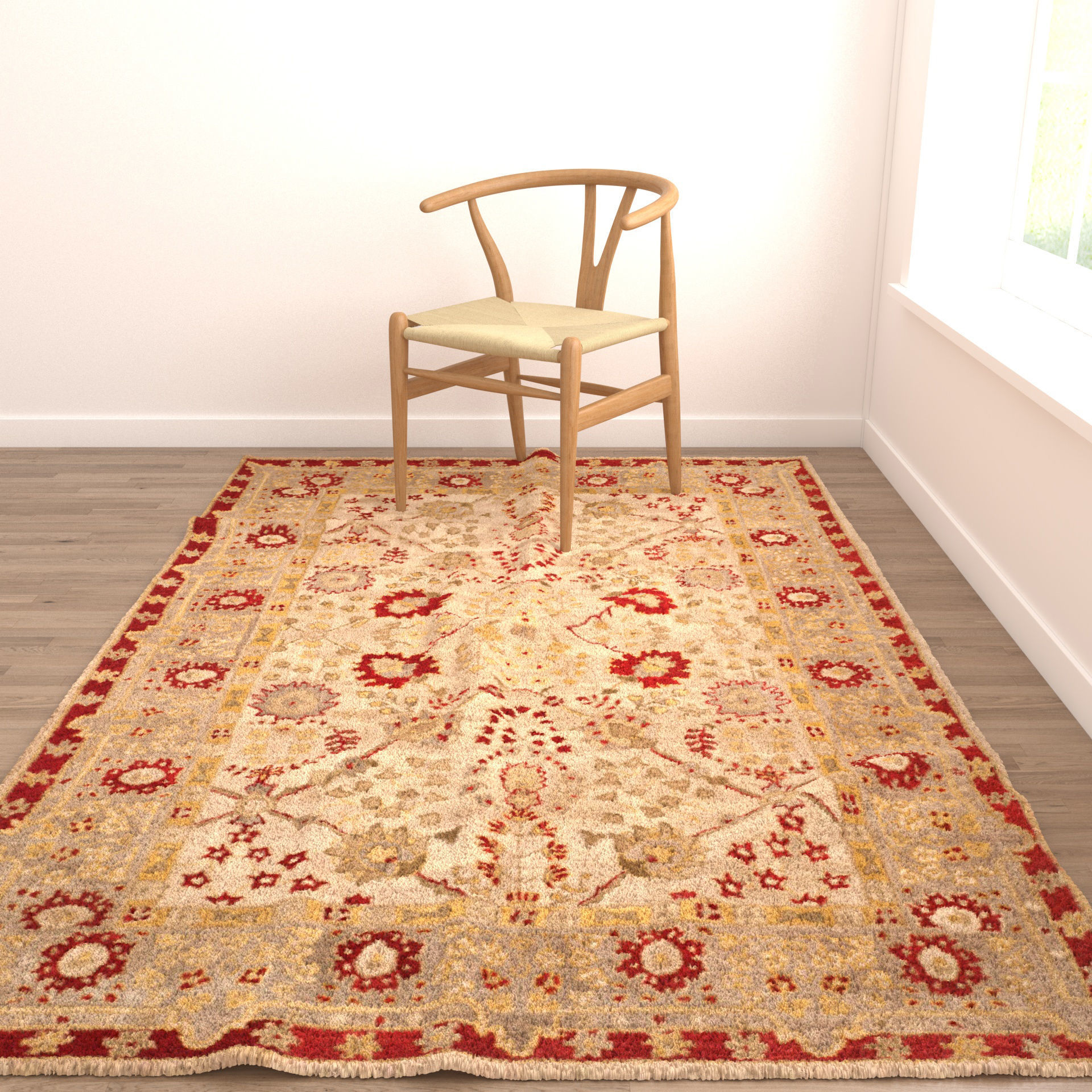 Rugs No 58 Low-poly 3D model_8