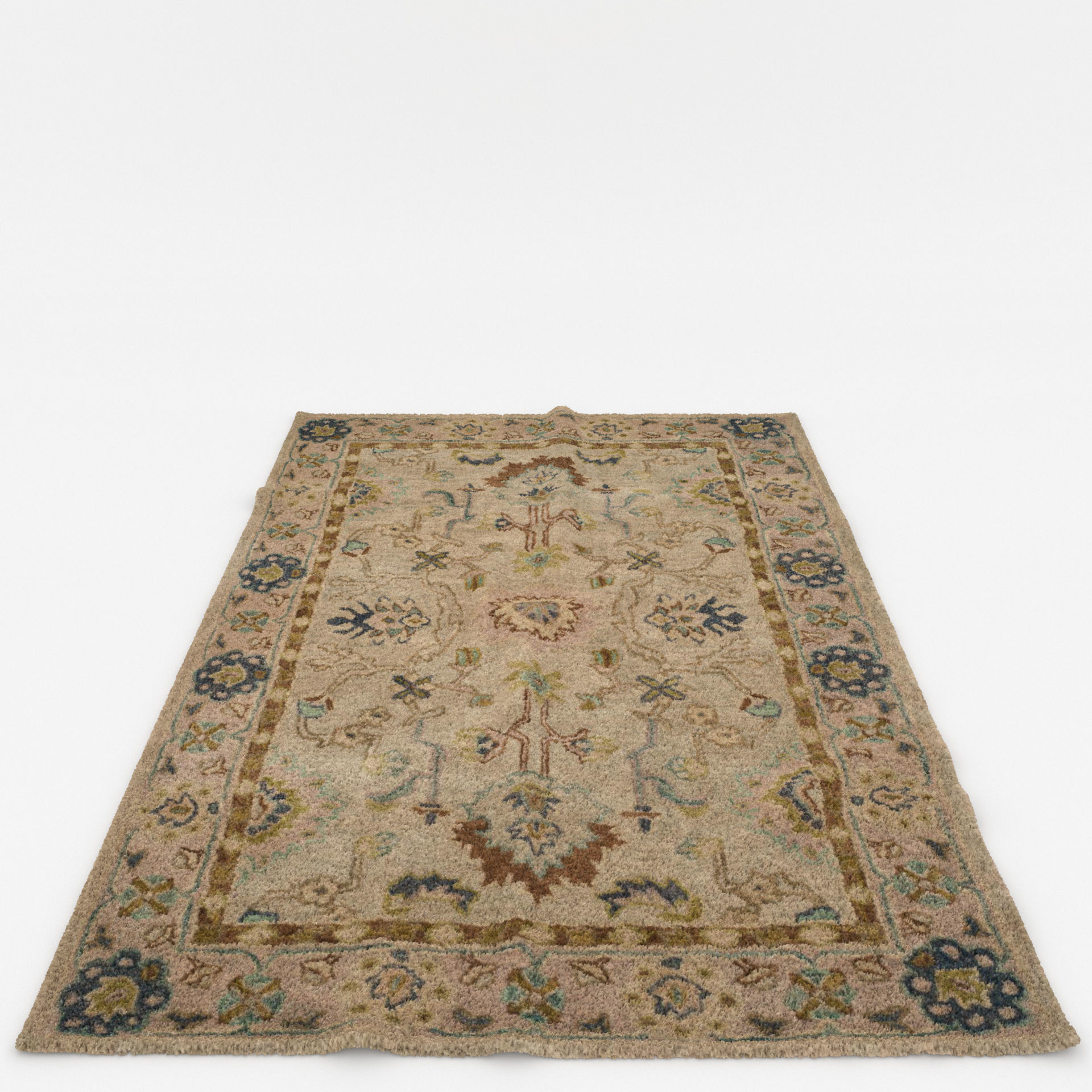 Rugs No 58 Low-poly 3D model_2