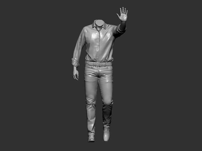 Male pose design 3D print model