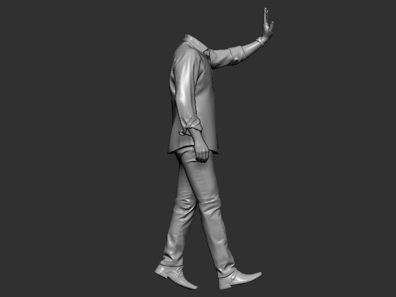 Male pose design 3D print model_1
