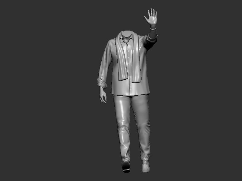 Male pose design 3D print model_8