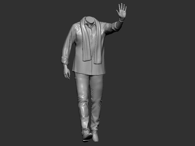 Male pose design 3D print model_6
