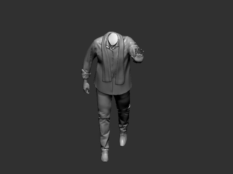 Male pose design 3D print model_9