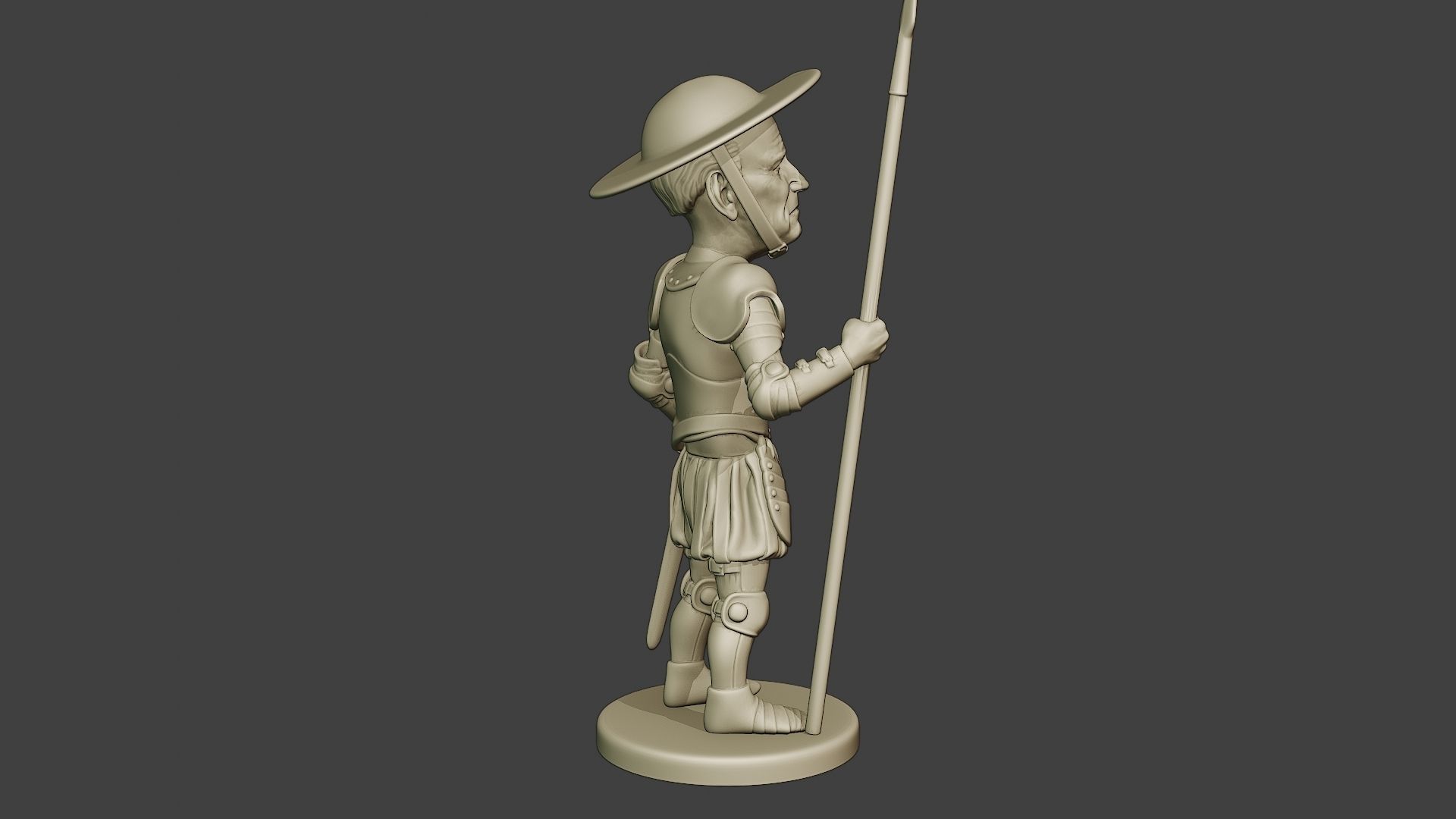 Joe Biden Quixote Meme 3D print model_8
