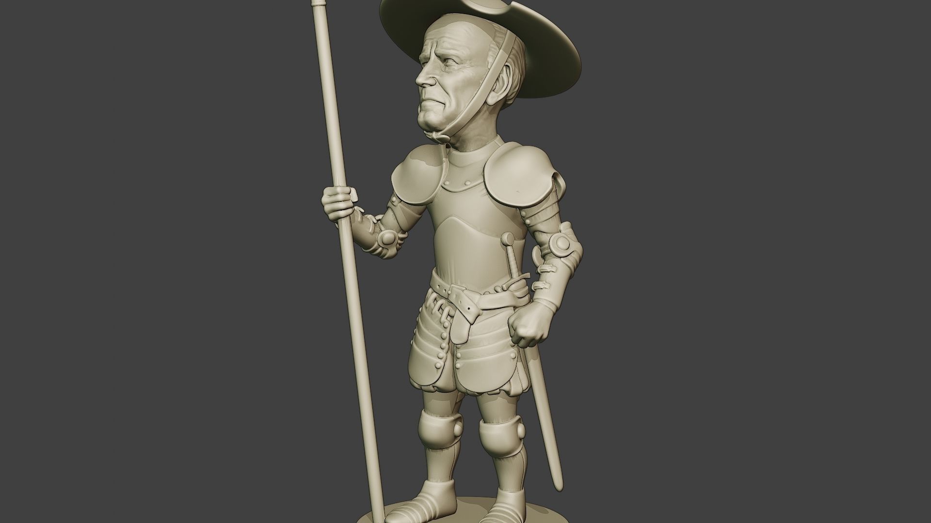 Joe Biden Quixote Meme 3D print model_27
