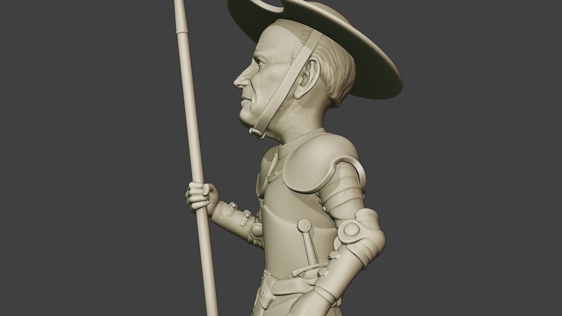 Joe Biden Quixote Meme 3D print model_17