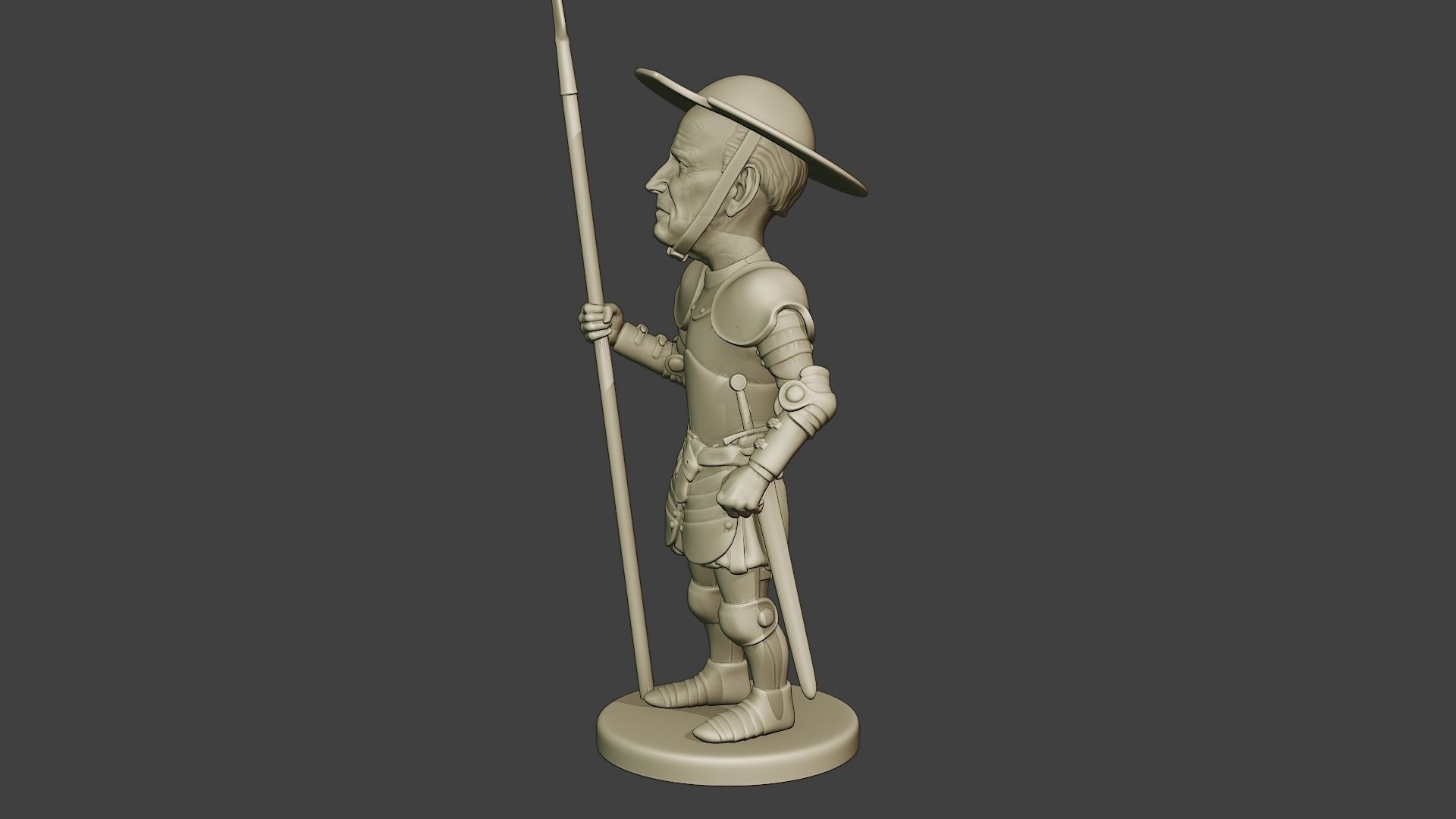 Joe Biden Quixote Meme 3D print model_3