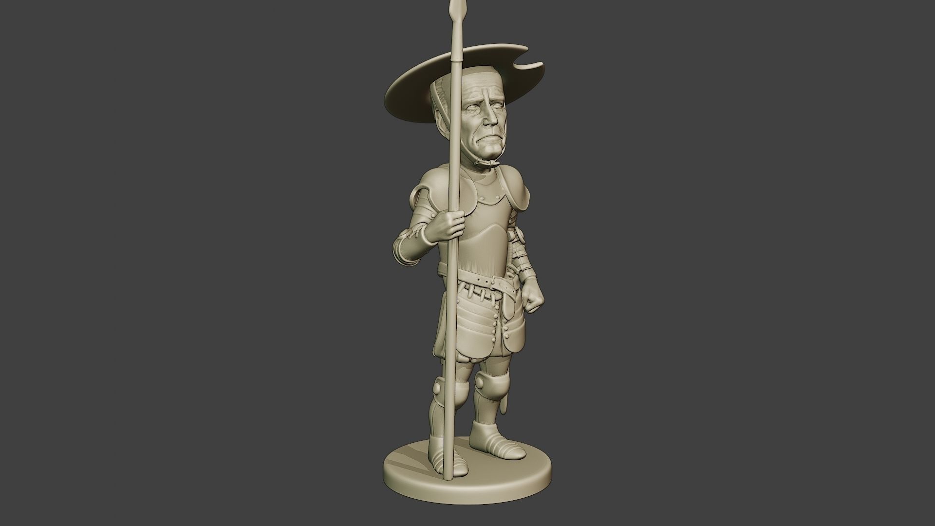 Joe Biden Quixote Meme 3D print model_10