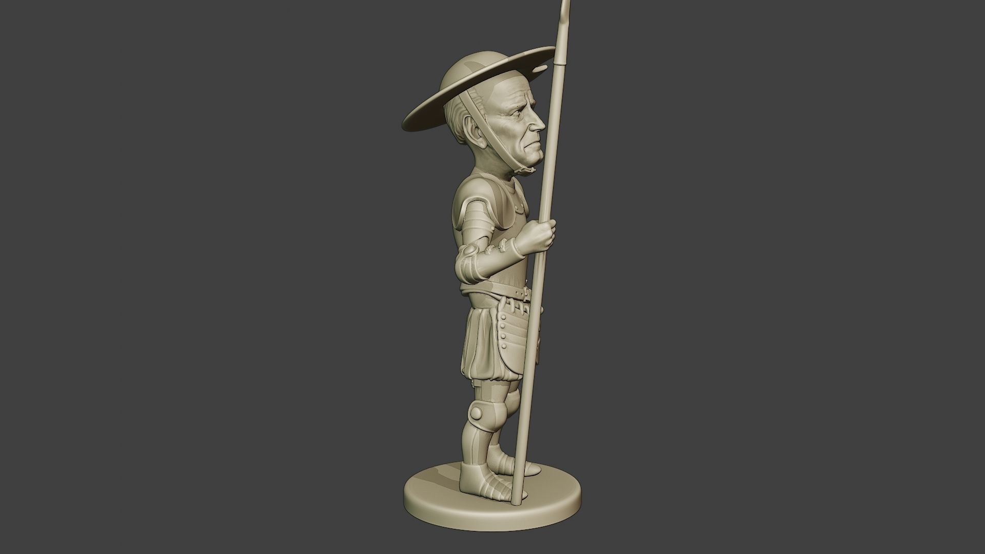 Joe Biden Quixote Meme 3D print model_9