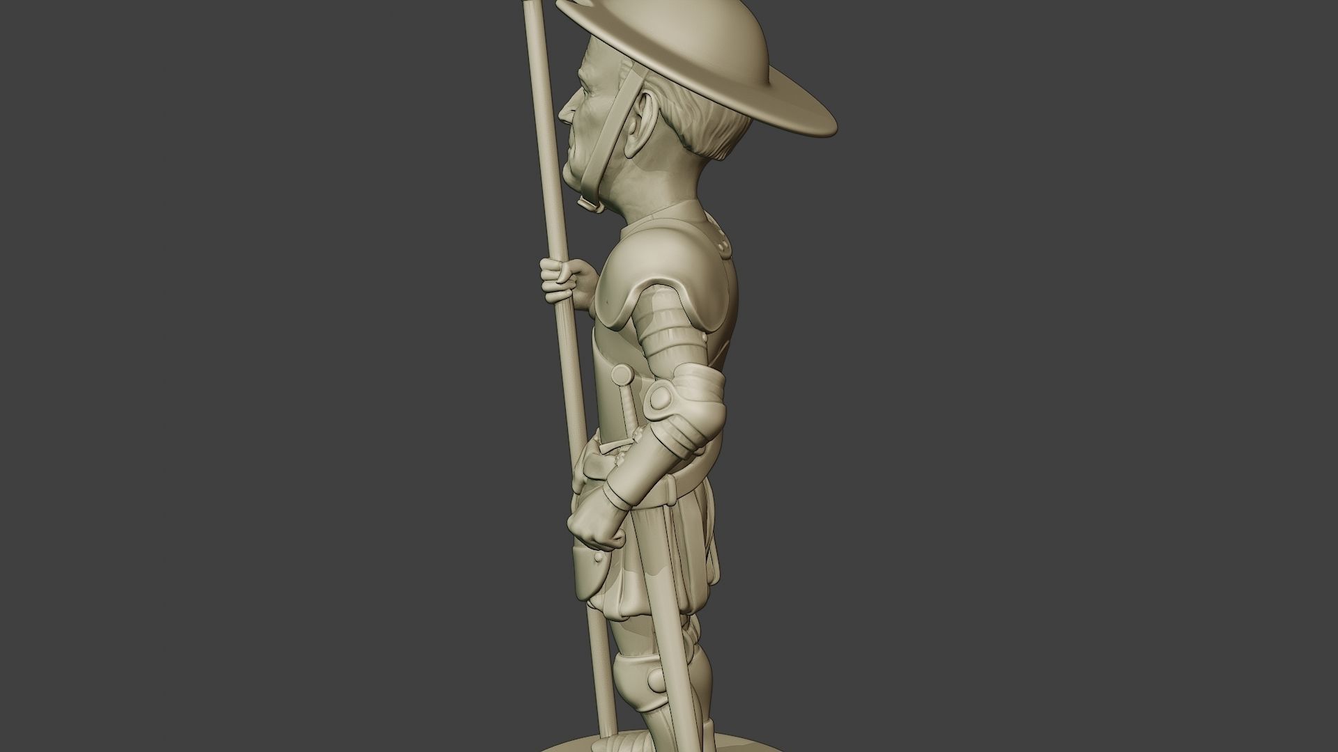 Joe Biden Quixote Meme 3D print model_26