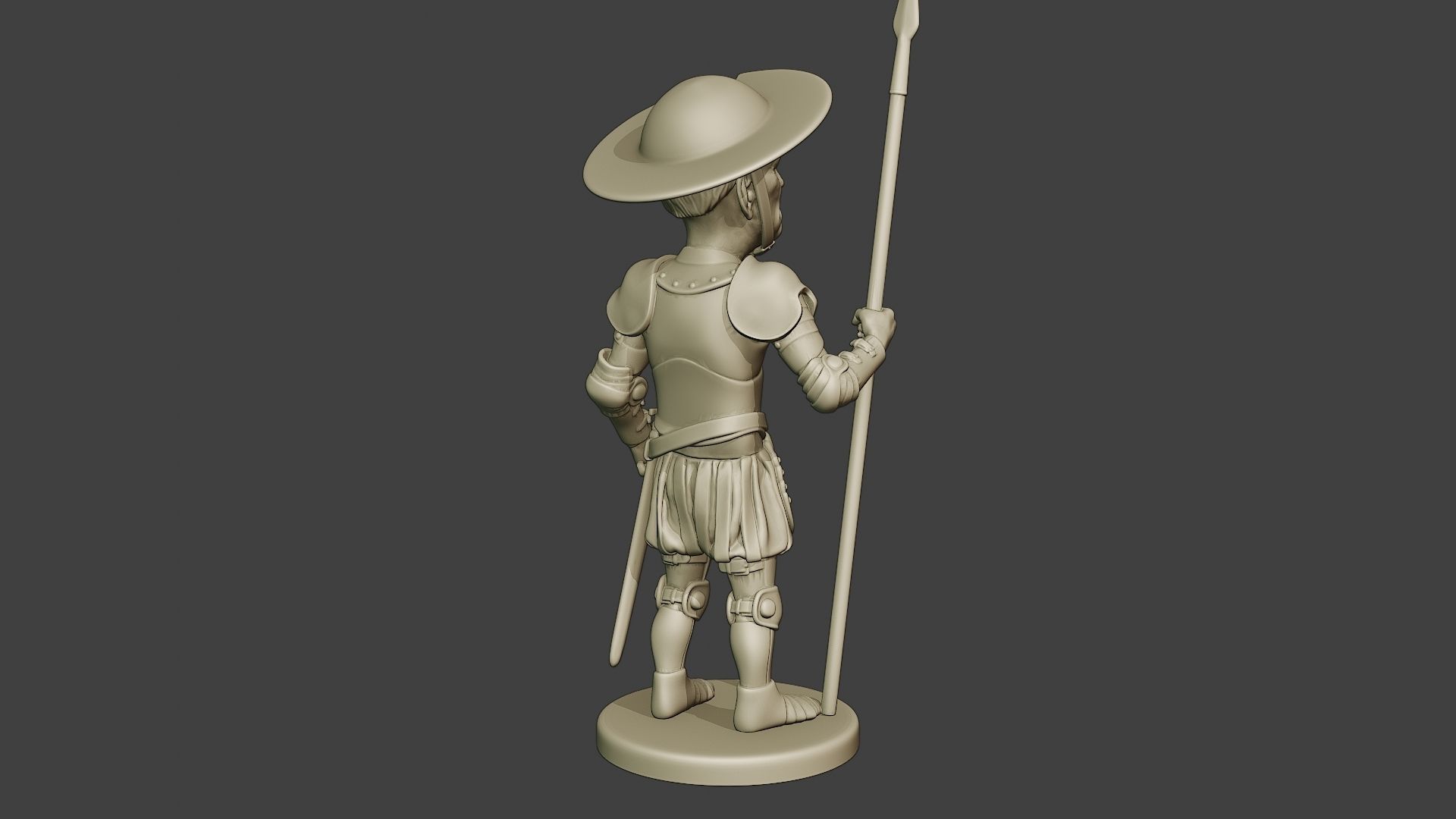 Joe Biden Quixote Meme 3D print model_7