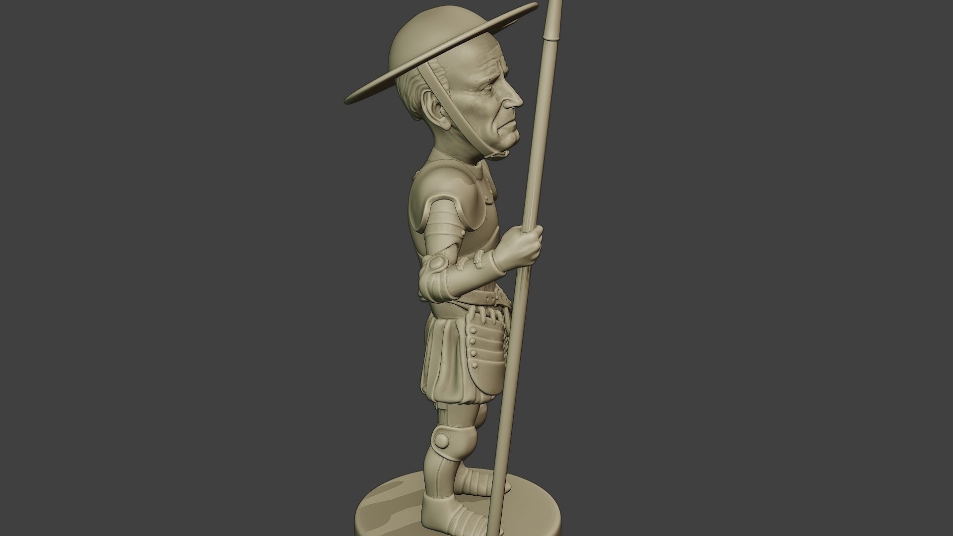 Joe Biden Quixote Meme 3D print model_30