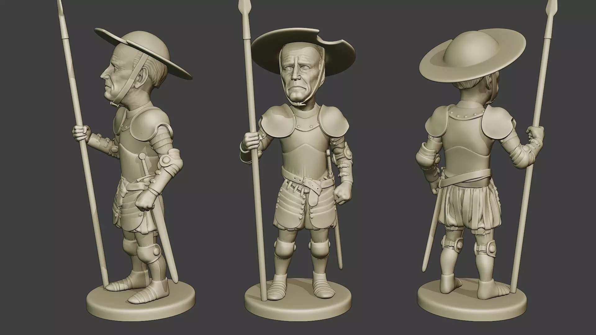 Joe Biden Quixote Meme 3D print model_0