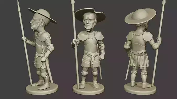 Joe Biden Quixote Meme 3D print model