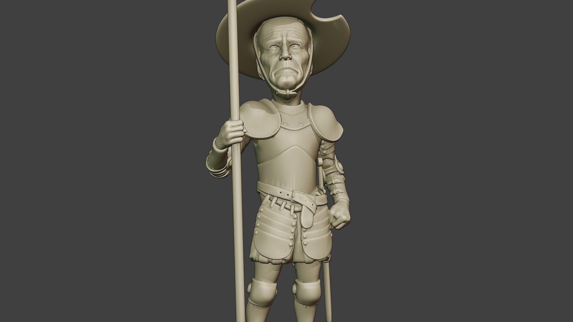 Joe Biden Quixote Meme 3D print model_28