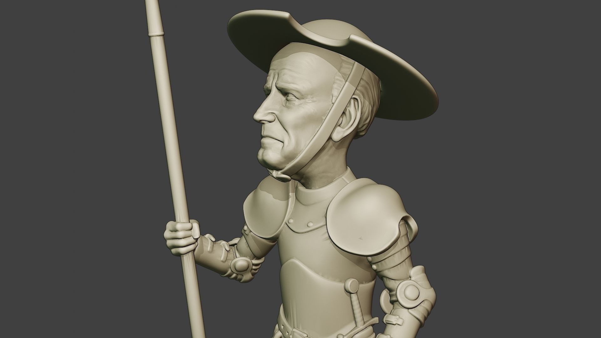 Joe Biden Quixote Meme 3D print model_18