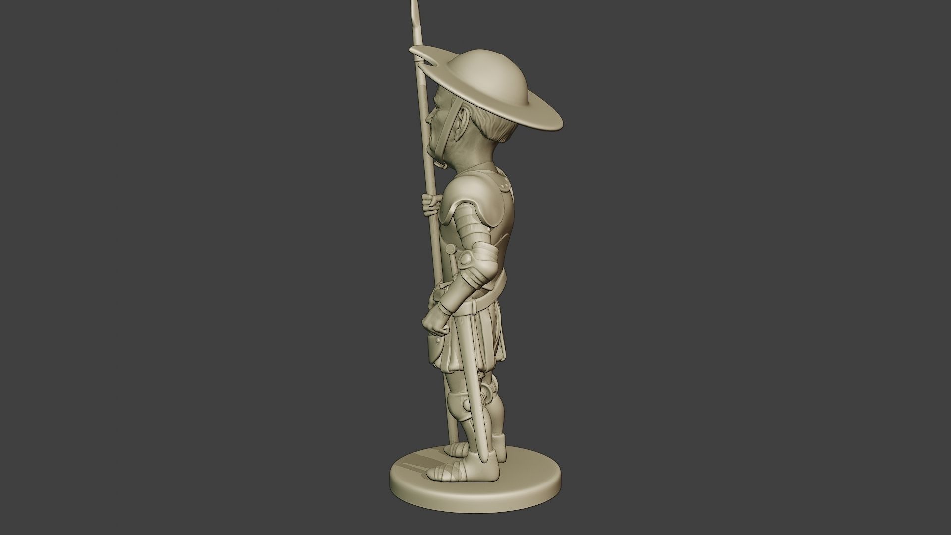 Joe Biden Quixote Meme 3D print model_4
