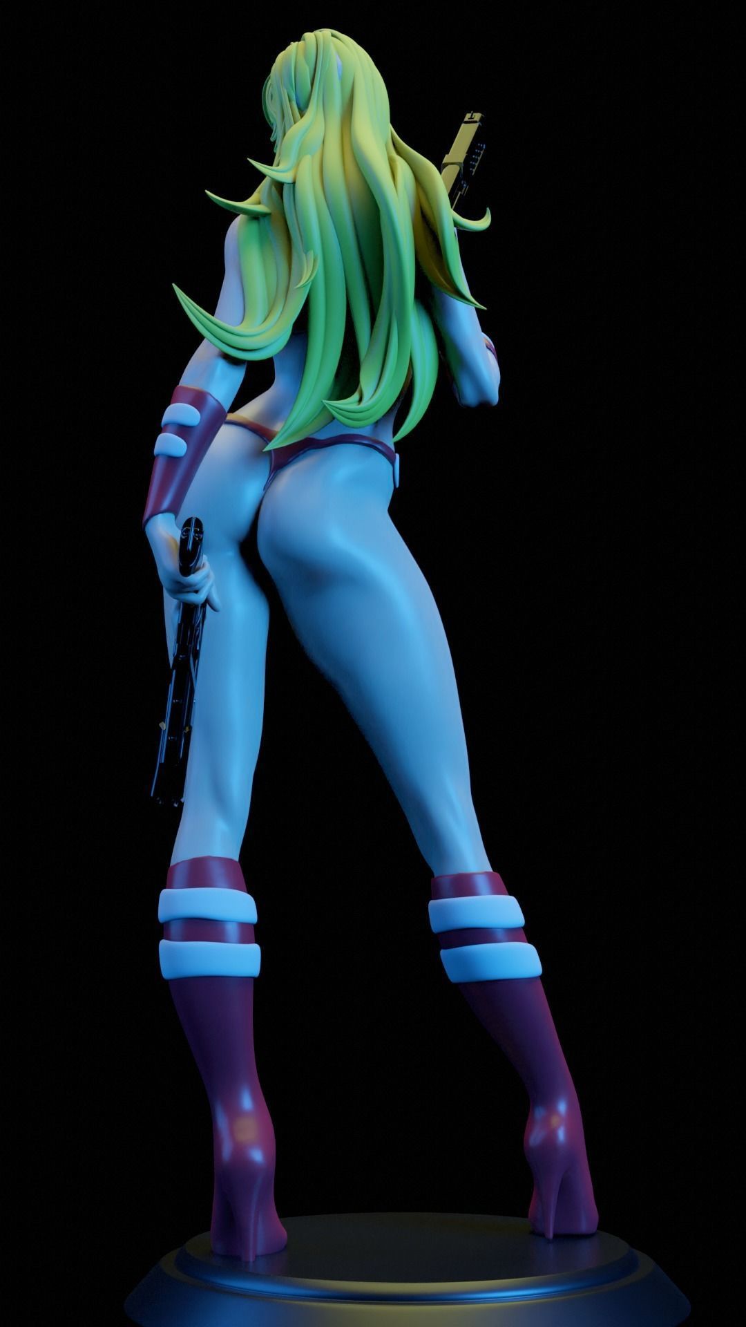 DOMINIQUE ROYAL SPACE ADVENTURE COBRA FAN ART 3D print model_3