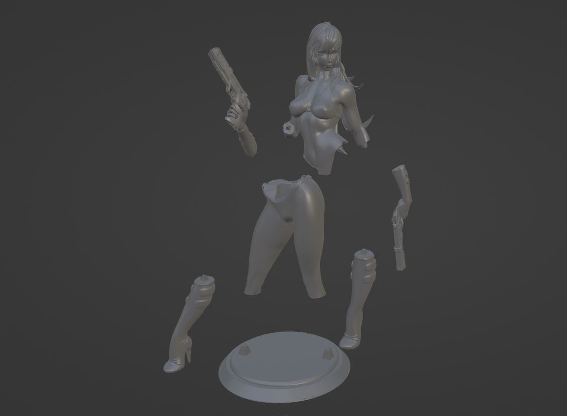 DOMINIQUE ROYAL SPACE ADVENTURE COBRA FAN ART 3D print model_7