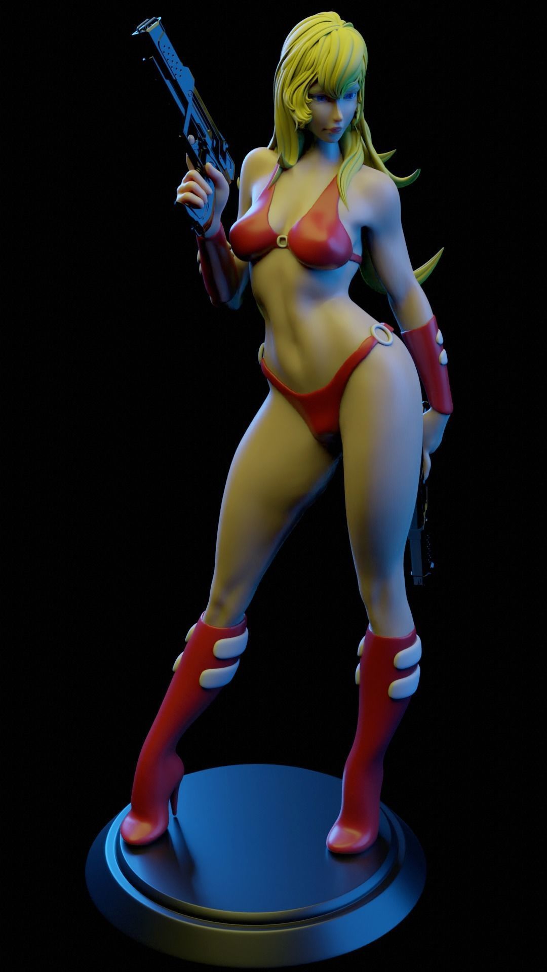 DOMINIQUE ROYAL SPACE ADVENTURE COBRA FAN ART 3D print model_4