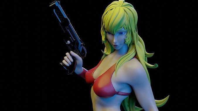 DOMINIQUE ROYAL SPACE ADVENTURE COBRA FAN ART 3D print model