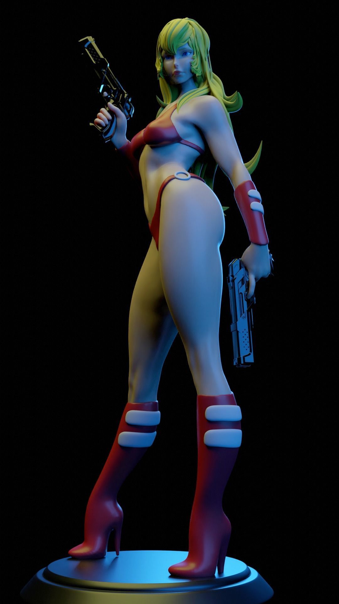 DOMINIQUE ROYAL SPACE ADVENTURE COBRA FAN ART 3D print model_2