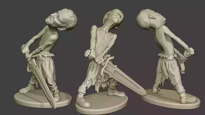 Joe Biden Warrior Meme 3D print model
