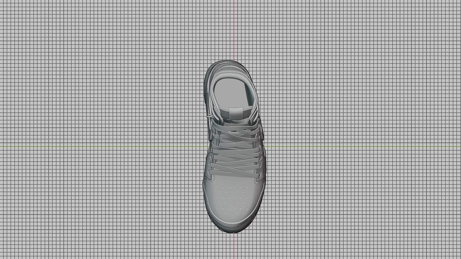3d jordan shoe model lowpoly Low-poly 3D model_3