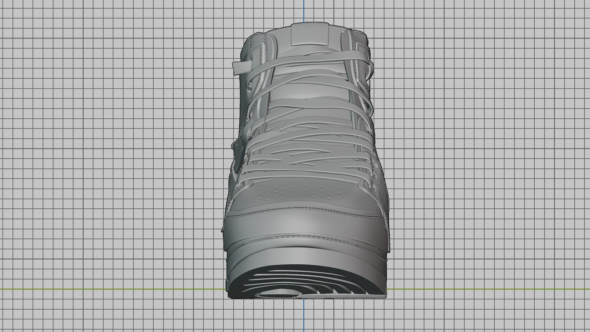 3d jordan shoe model lowpoly Low-poly 3D model_2