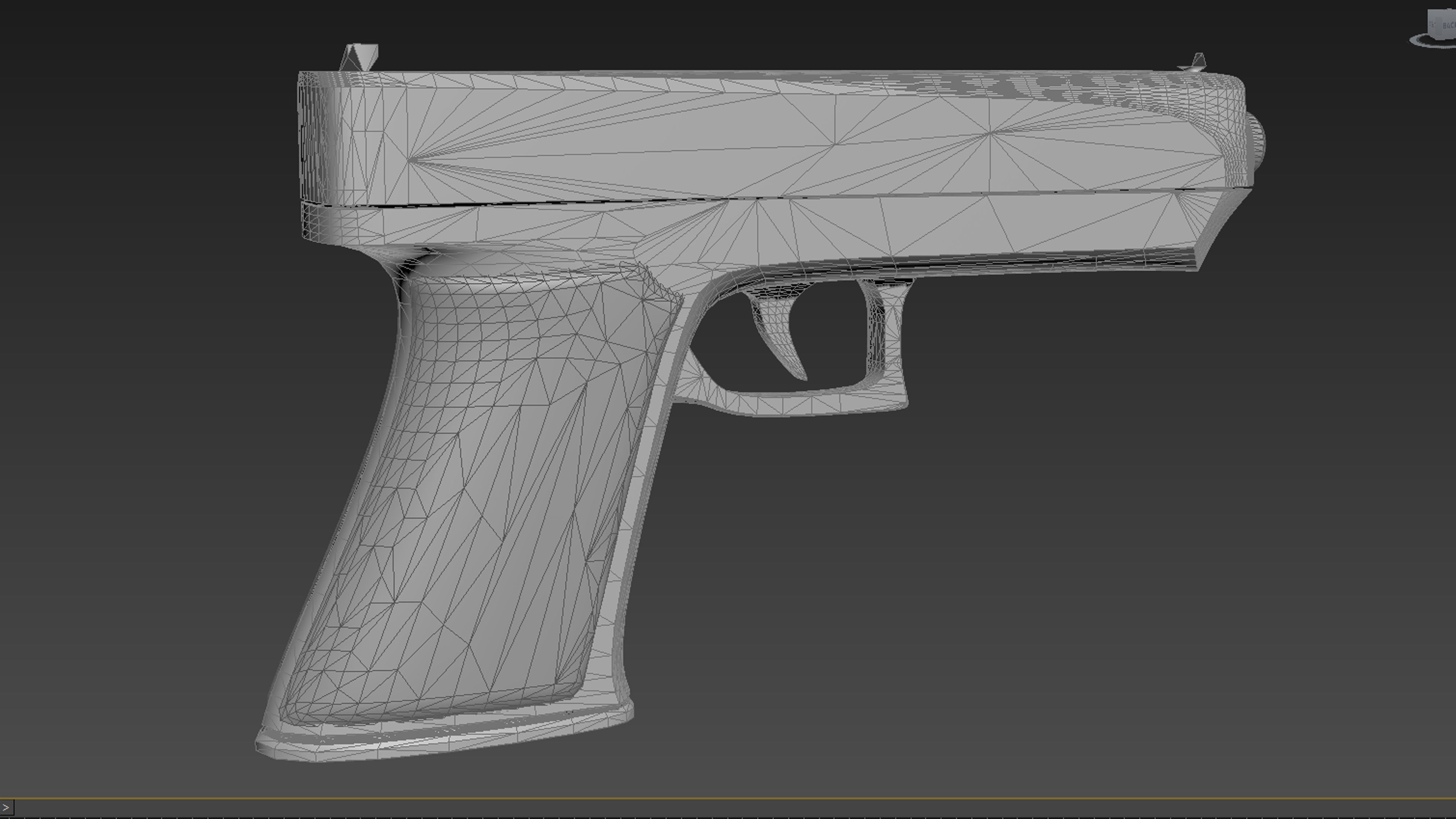 Glock 21 Gen-8 pistol Low-poly 3D model_9