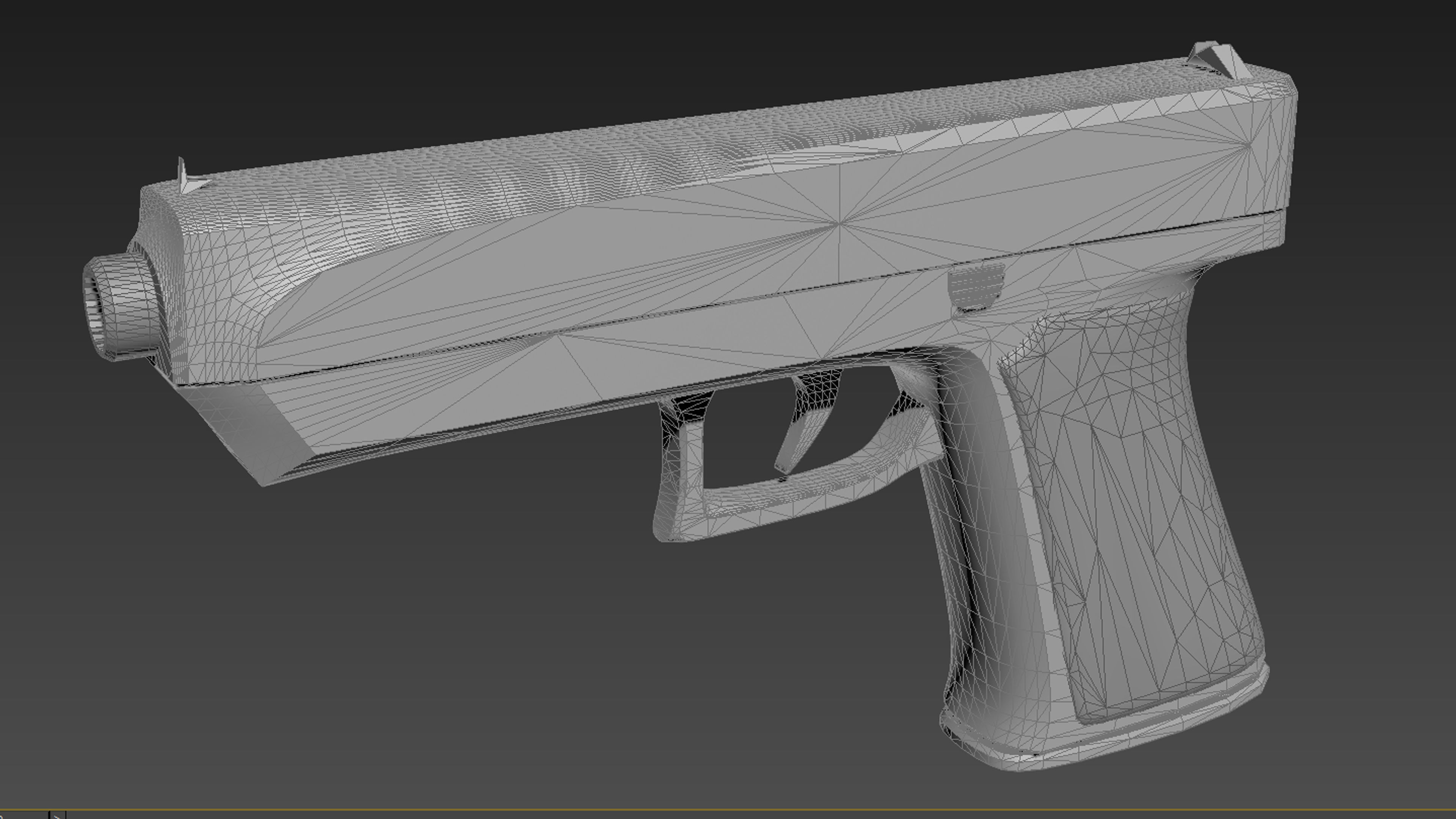Glock 21 Gen-8 pistol Low-poly 3D model_8