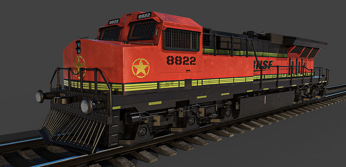 Train BNSF 3D model