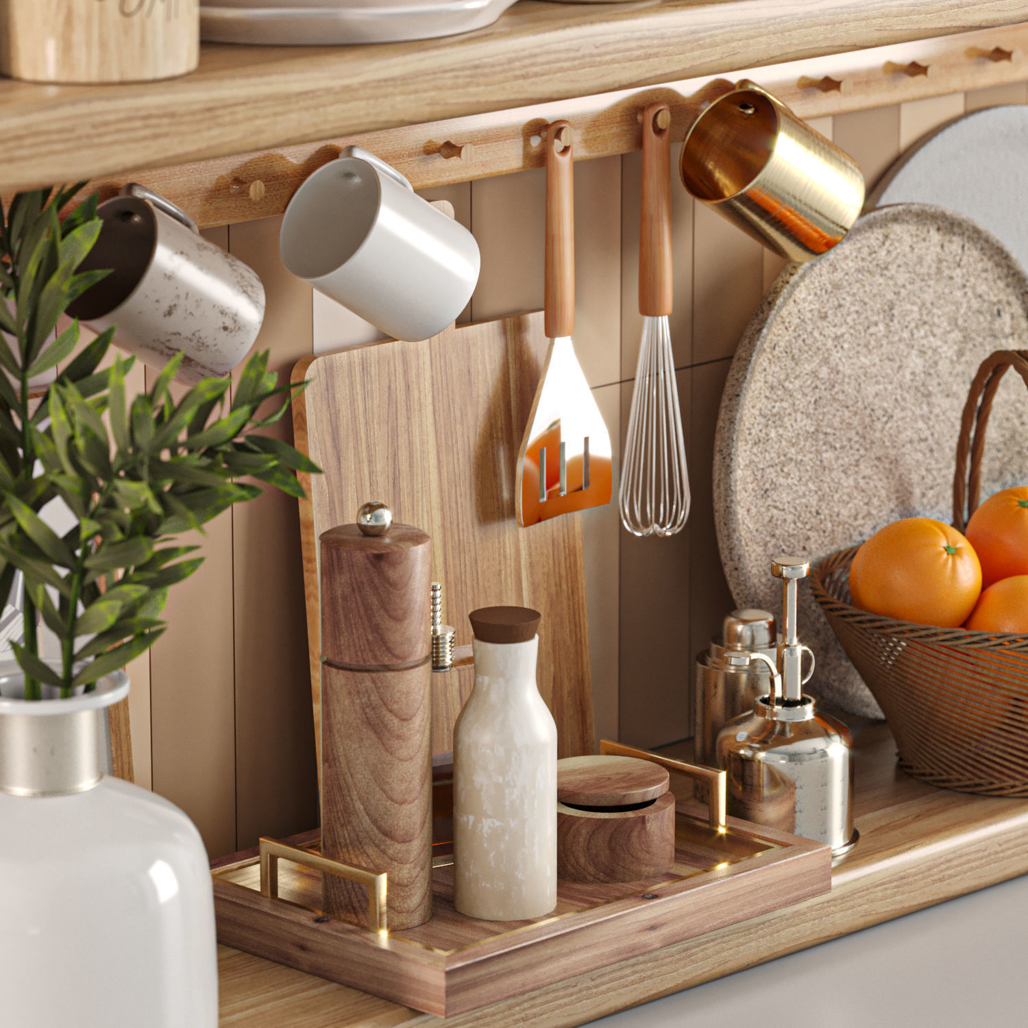 kitchen accessories 004 3D model_2