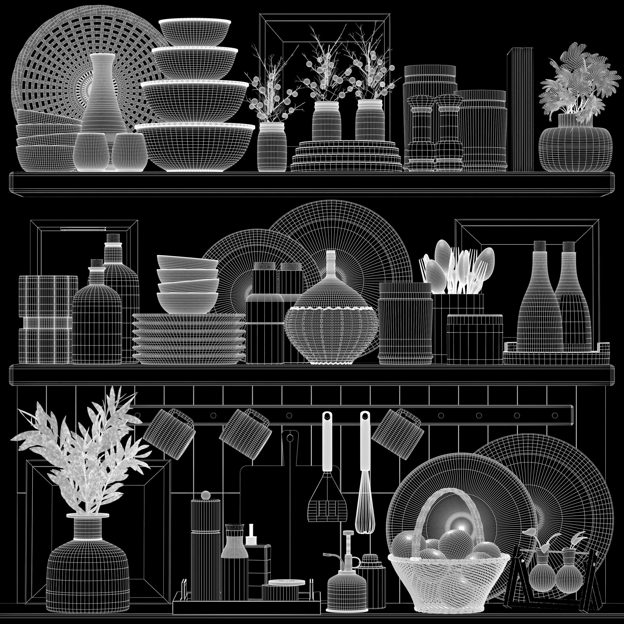 kitchen accessories 004 3D model_4