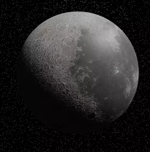 The Moon Free low-poly 3D model