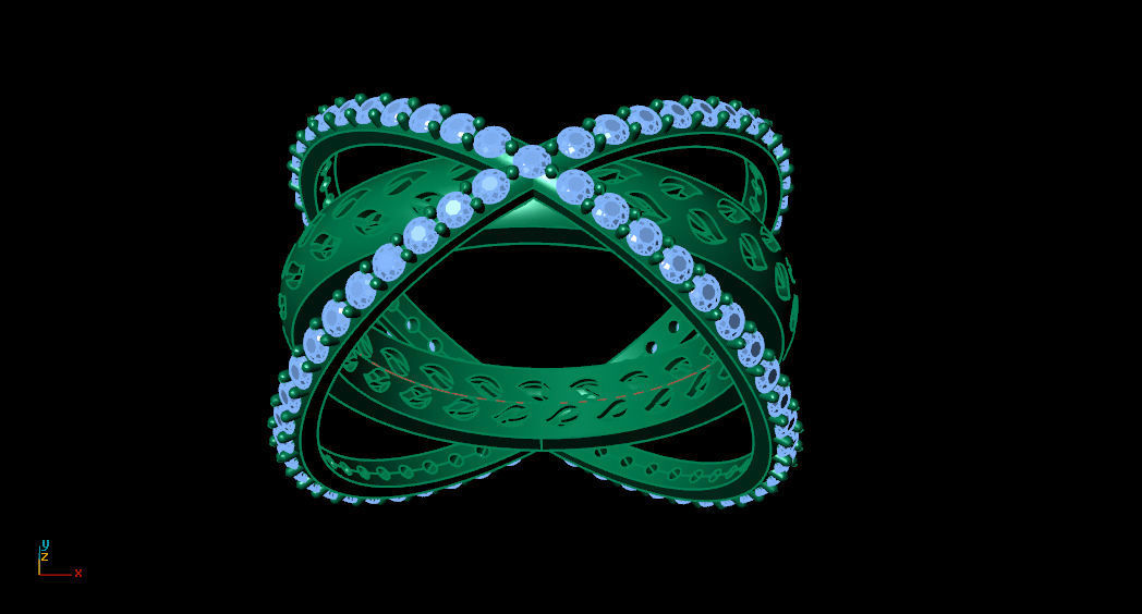 Ornamental Ring 3D print model_4